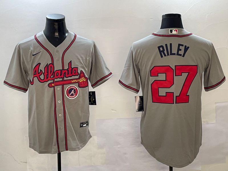 Men Atlanta Braves 27 Riley Grey Game 2024 Nike MLB Jersey style 3
